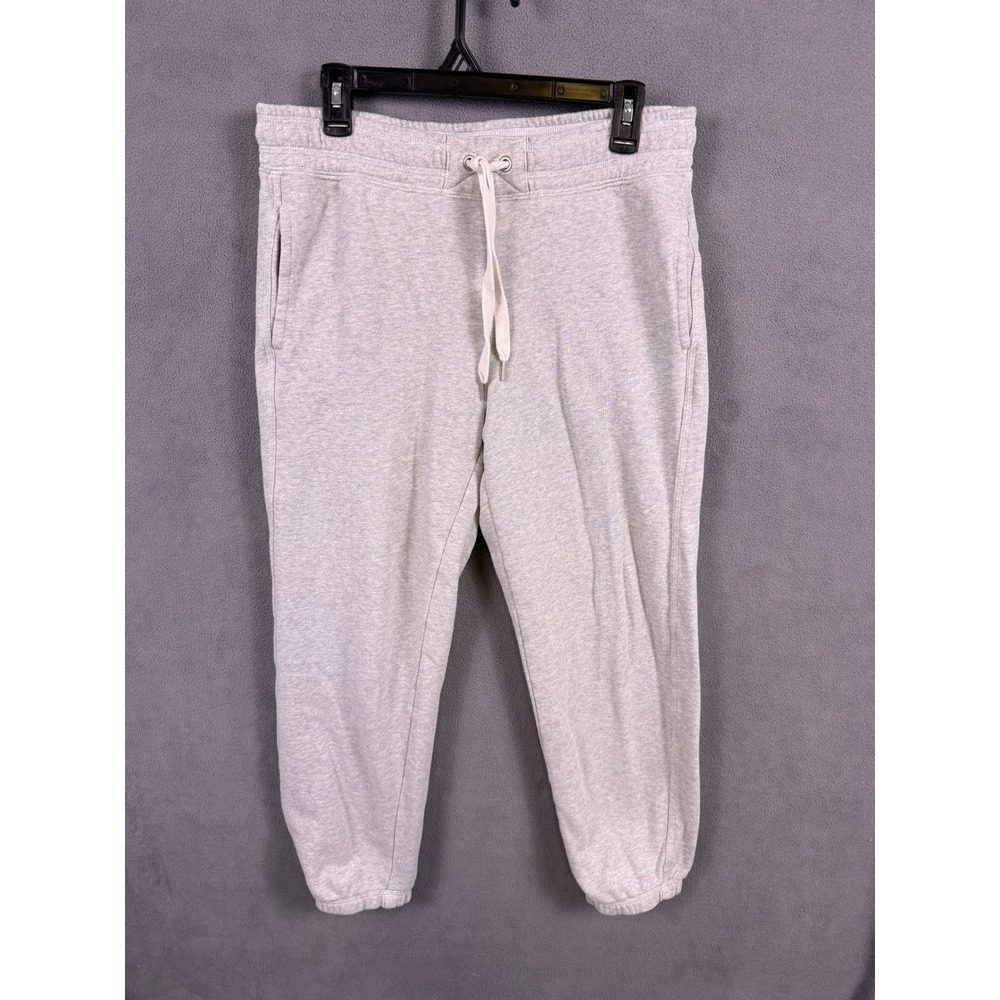 Aerie Sweatpants Womens Medium Gray Joggers Drawstring Fleece Cozy Lounge